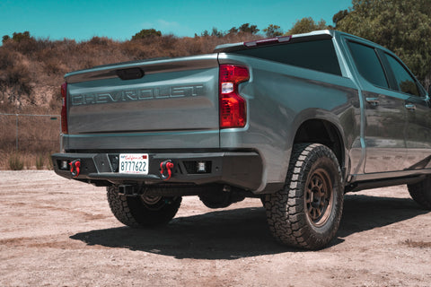 Body Armor 4x4 2019+ Chevy Silverado 1500 Ambush Series Rear Bumper - GM-2966