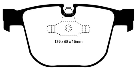EBC 08-10 BMW M3 4.0 (E90) Bluestuff Rear Brake Pads - DP51451NDX