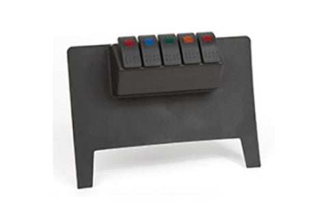 Daystar 2007-2018 Jeep Wrangler JK 2WD/4WD (Auto Trans) - Black Lower Switch Panel (w/ Switches) - KJ71038BK