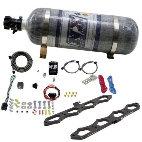 Nitrous Express 2018+ Ford 5.0L Coyote Dry Direct Port Plate System w/12lb Bottle - 20957-12