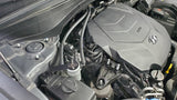 J&L 20-23 Hyundai Palisade / Kia Telluride 3.8L Oil Separator 3.0 Passenger Side - Clear Anodize - 3114P-C