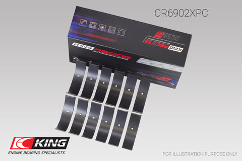 King Nissan VQ35HR/VQ37VHR/VR30DTT (Size +.25) pMaxKote Rod Bearing Set - CR6902XPC0.25