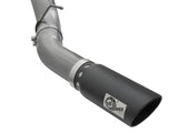 aFe LARGE Bore HD 5in Exhausts DPF-Back SS w/ Black Tips 16-17 GM Diesel Truck V8-6.6L (td) LML/L5P - 49-44081-B