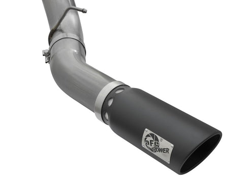 aFe LARGE Bore HD 5in Exhausts DPF-Back SS w/ Black Tips 16-17 GM Diesel Truck V8-6.6L (td) LML/L5P - 49-44081-B