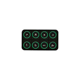 AEM EV 8 Button Keypad CAN Based Programmable Backlighting - 30-8400