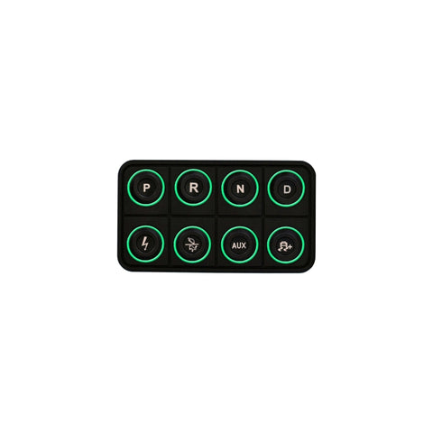 AEM EV 8 Button Keypad CAN Based Programmable Backlighting - 30-8400