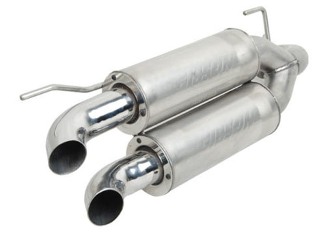 Gibson 11-13 Polaris Ranger RZR XP 900 Base Dual Exhaust - Stainless - 98013