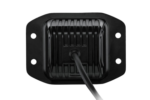Hella Universal Black Magic 3.2in L.E.D. Cube Kit - Flood Beam (Flush Mount) - 358176831