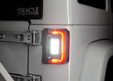 Oracle 07-17 Jeep Wrangler JK Flush Mount LED Tail Lights - Tinted - 5891-504-T