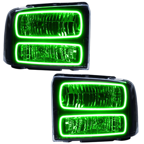 Oracle 05-07 Ford F-250/350 SMD HL - Black - ColorSHIFT w/o Controller - 7161-334