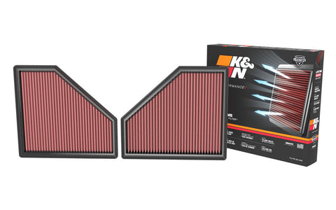 K&N 20-22 BMW M3 L6 3.0L F/I Replacement Air Filter - 33-3171
