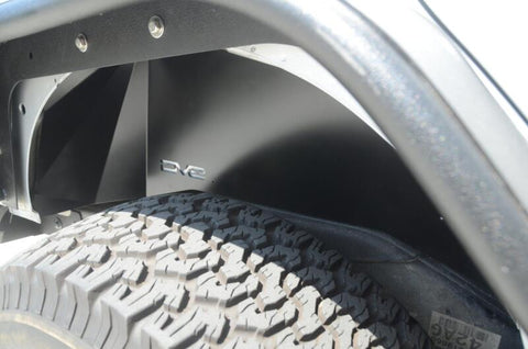 DV8 Offroad 07-18 Jeep Wrangler JK Rear Aluminum Inner Fender - Black - INFEND-01RB