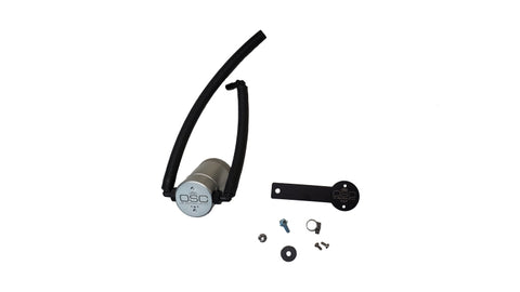 J&amp;L 2022-2024 Nissan Frontier 3.8L V6 Passenger Side Oil Separator 3.0 - Clear Anodized - 3113P-C
