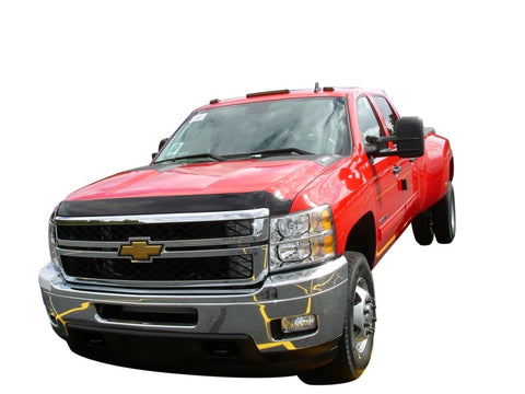 AVS 11-14 Chevy Silverado 2500 Aeroskin Low Profile Acrylic Hood Shield - Smoke - 322030