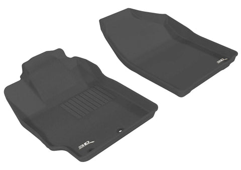 3D MAXpider 2012-2015 Toyota Prius C Kagu 1st Row Floormat - Black - L1TY09511509