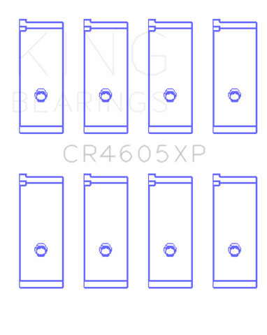 King Engine Bearings Suzuki G13A/G13B/G13Ba/G13Bb (Size +0.25mm) Connecting Rod Bearing Set - CR4605XP0.25