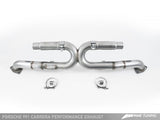 AWE Tuning 991 Carrera Performance Exhaust - Chrome Silver Tips - 3015-32044
