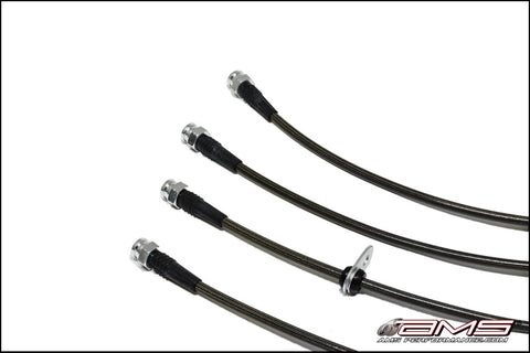 AMS Performance 08-15 Mitsubishi EVO X Stainless Steel Brake Lines (4 Lines) - AMS.04.01.0004-1