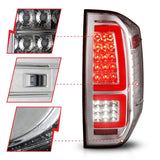 ANZO 2014-2021 Toyota Tundra LED Taillights Chrome Housing/Clear Lens - 311438