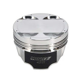 Manley Mitsubishi 4B11 86mm Bore 9.0:1 CR -5cc Dish Turbo Tuff Piston Set w/ Rings - 624300CE-4