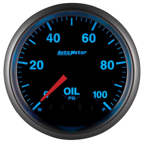 Autometer Elite 52mm Oil Pressure Peak and Warn Gauge w/ Electronic Control - 5652