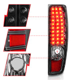 ANZO 04-10 Chevy Colorado LED Taillights G2 - Black - 311385