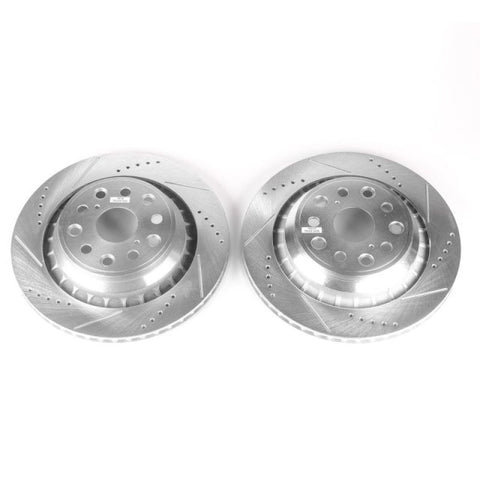 Power Stop 07-17 Lexus LS460 Rear Evolution Drilled & Slotted Rotors - Pair - JBR1352XPR