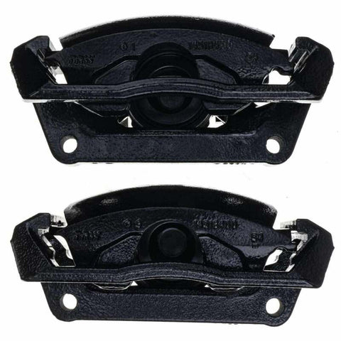 Power Stop 11-18 Ram 1500 Rear Black Calipers - Pair (w/Bracket) - S4836BLK