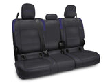 PRP Jeep Wrangler JT Rear Bench Covers - with no Armrest - Black/Purple - B055-08