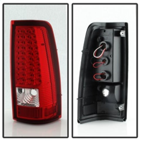 xTune Chevy Silverado 1500/2500/3500 03-06 LED Tail Lights Red Clear ALT-ON-CS03-LED-RC - 5008787