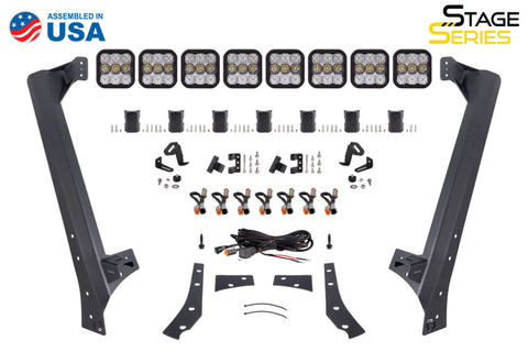 Stage Series Windshield Bracket Kit for 07-18 Jeep JK Wrangler (No Lights) - DD7223P