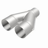 MagnaFlow Universal Trans Y-Pipe All SS 4inch (Dual) 3.5inch (Single) x 13inch (Overall) - 10800