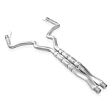 Stainless Works 2015-16 Mustang GT 3in Catback X-Pipe Retro Chambered Mufflers 2-1/2in Cores - M15CBX