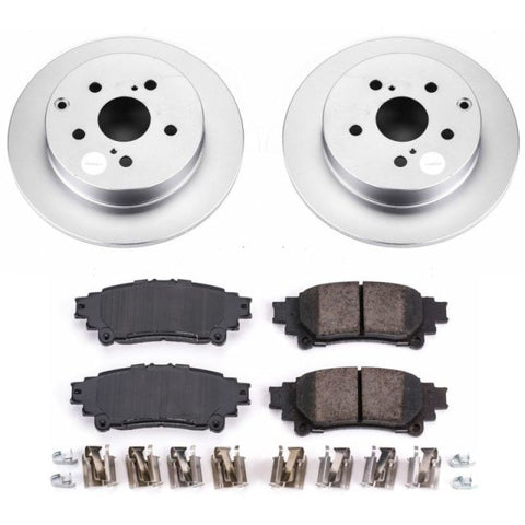 Power Stop 16-18 Toyota Mirai Rear Z17 Evolution Geomet Coated Brake Kit - CRK6099