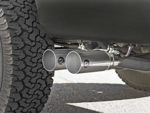 aFe Rebel Exhausts 3in SS Cat-Back 09-14 Ford F-150 4.6/5.0/5.4L w/ Polished Tips - 49-43080-P