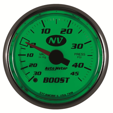Autometer 52mm Mechanical 30 In Hg-Vac/45 PSI Vacuum / Boost Gauge - 7308