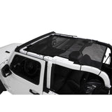 Rampage 2018-2019 Jeep Wrangler(JL) Sport 2-Door Mesh Shade Top - Black - 91817