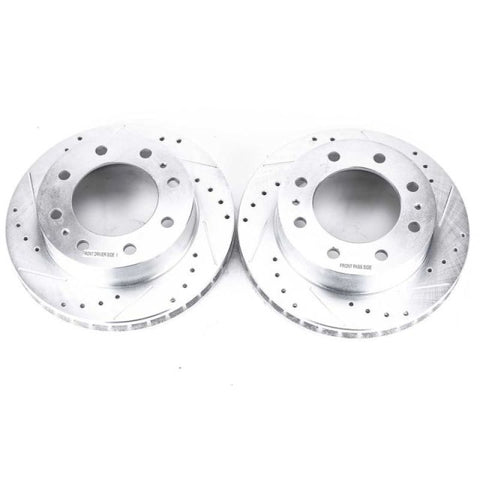 Power Stop 00-05 Cadillac DeVille Front Evolution Drilled & Slotted Rotors - Pair - AR8642XPR