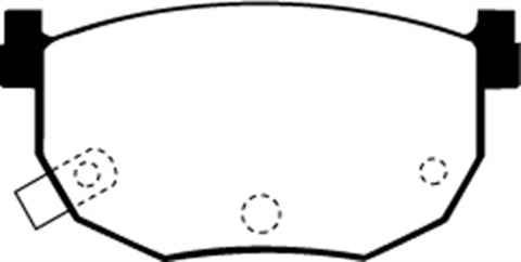 EBC 99-01 Hyundai Elantra 2.0 Yellowstuff Rear Brake Pads - DP4528R