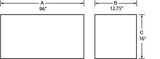 Tradesman Aluminum Top Mount L-Wing Box (96in.) - Brite - 8196T