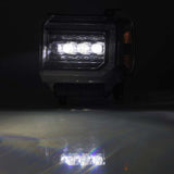 AlphaRex 14-18 GMC Sierra NOVA LED Proj Headlights Plank Style Black w/Activ Light/Seq Signal/DRL - 880617