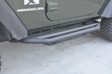 DV8 Offroad 07-18 Jeep Wrangler JK Steel Rock Guard/Sliders - Black (2 Door) - SRSOTB-03