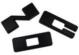 Ford Racing 2021+ Bronco Grille Lettering Overlay Kit - Black - M-1447-BLMB