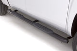 Lund 99-13 Chevy Silverado 1500 Ext. Cab 5in. Oval Curved Steel Nerf Bars - Black - 23882092