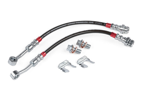 APR 17-20 Audi RS3/15-24 Volkswagen Golf R Braided Stainless Steel Brake Line Set - Rear - BRK00051