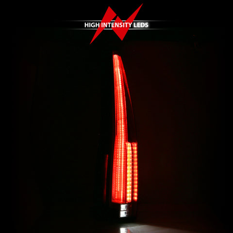 ANZO 2007-2014 Cadillac Escalade Led Taillights Red/Clear - 311296