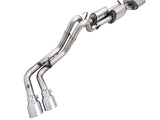 AWE Tuning 16-22 Toyota Tacoma 0FG Cat-Back Exhaust w/ BashGuard - Dual Chrome Silver Tips - 3015-32826