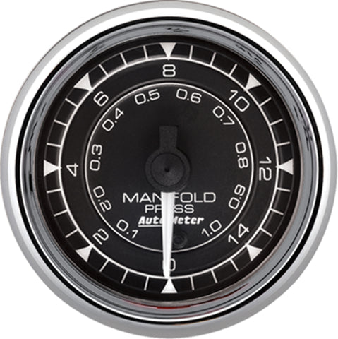 Autometer Chrono 2-1/16in 15PSI Digital Stepper Motor Manifold Pressure Gauge - Chrome - 9750