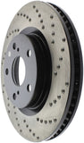 StopTech 07-13 Lexus ES 250/ES 300/ ES330/ES350 SportStop Drilled Left Front Rotor - 128.44146L