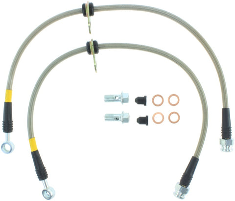 StopTech 09 Acura TSX / 08 Honda EX/EX-L / 09 Accord Coupe & Sedan Stainless Steel Front Brake Lines - 950.40013